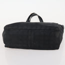 CHANEL New Travel line Tote Bag Nylon 2 Set Black CC Auth BA12658-15