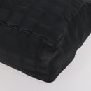 CHANEL New Travel line Tote Bag Nylon 2 Set Black CC Auth BA12658-16