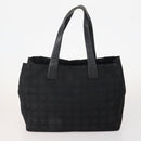 CHANEL New Travel line Tote Bag Nylon 2 Set Black CC Auth BA12658-2