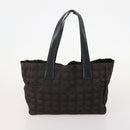 CHANEL New Travel line Tote Bag Nylon 3 Set Black Beige CC Auth BA12659-10