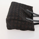 CHANEL New Travel line Tote Bag Nylon 3 Set Black Beige CC Auth BA12659-11