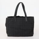 CHANEL New Travel line Tote Bag Nylon 3 Set Black Beige CC Auth BA12659-2