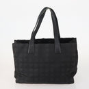 CHANEL New Travel line Tote Bag Nylon 3 Set Black Beige CC Auth BA12659-3
