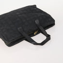 CHANEL New Travel line Tote Bag Nylon 3er Set Schwarz Beige CC Auth BA12660-12