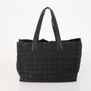 CHANEL New Travel line Tote Bag Nylon 3er Set Schwarz Beige CC Auth BA12660-17