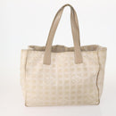 CHANEL New Travel line Tote Bag Nylon 3er Set Schwarz Beige CC Auth BA12660-2