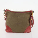 SAINT LAURENT PRADA Tote Bag Canvas PVC 2 Set Beige Auth BA12662-10