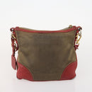 SAINT LAURENT PRADA Tote Bag Canvas PVC 2 Set Beige Auth BA12662-11