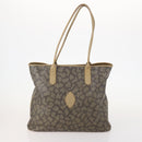 SAINT LAURENT PRADA Tote Bag Canvas PVC 2 Set Beige Auth BA12662-2