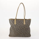 SAINT LAURENT PRADA Tote Bag Canvas PVC 2 Set Beige Auth BA12662-3