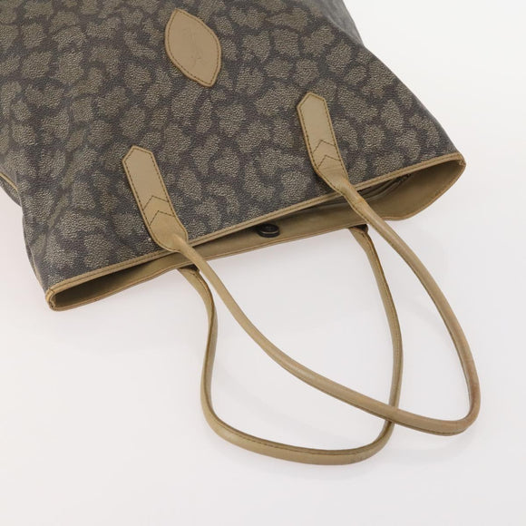 SAINT LAURENT PRADA Tote Bag Canvas PVC 2 Set Beige Auth BA12662
