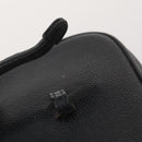 CHANEL Vanity Pouch Leer 2 Set Zwart CC Auth BA12664-5