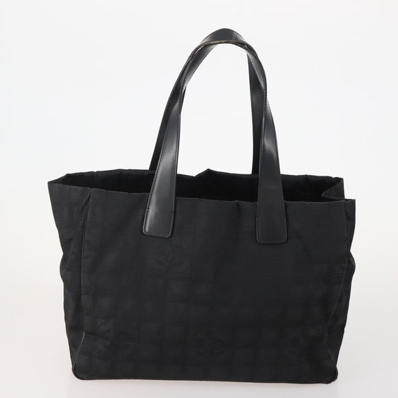 CHANEL New Travel line Tote Bag Nylon 3 Set Black CC Auth BA12665