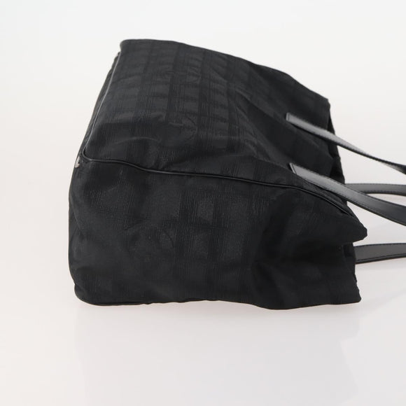 CHANEL New Travel line Tote Bag Nylon 3 Set Black CC Auth BA12665