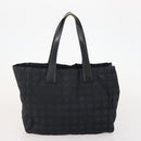 CHANEL New Travel line Tote Bag Nylon 3 Set Black CC Auth BA12665-17
