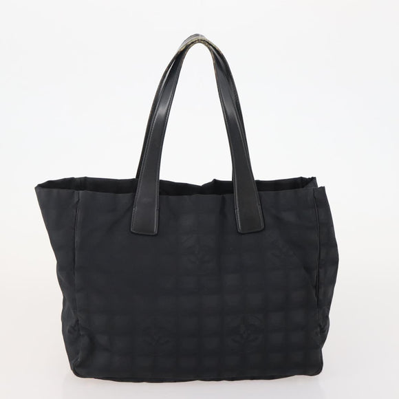 CHANEL New Travel line Tote Bag Nylon 3 Set Black CC Auth BA12665