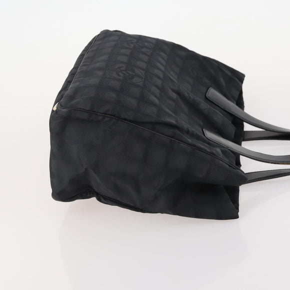 CHANEL New Travel line Tote Bag Nylon 3 Set Black CC Auth BA12665