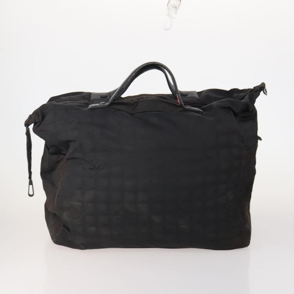 CHANEL New Travel line Tote Bag Nylon 3 Set Black CC Auth BA12665