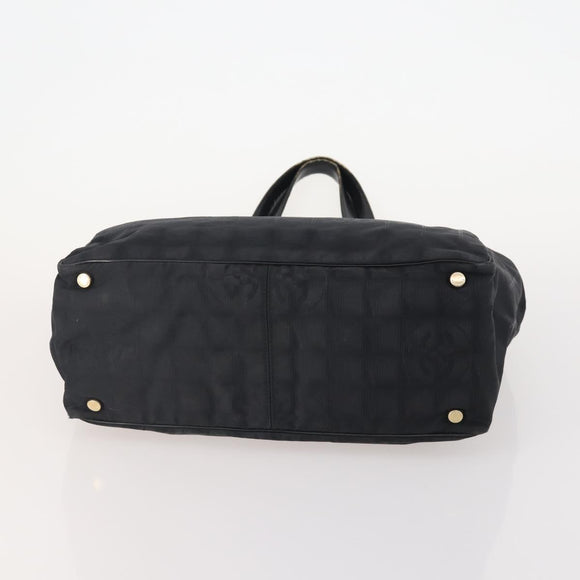 CHANEL New Travel line Tote Bag Nylon 3 Set Black CC Auth BA12665