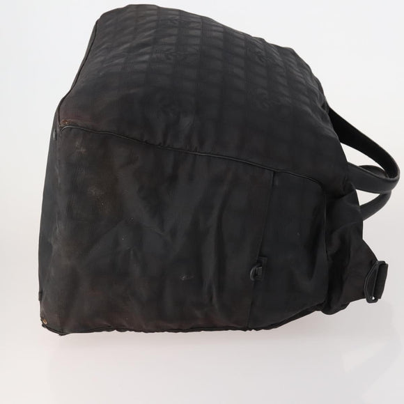 CHANEL New Travel line Tote Bag Nylon 3 Set Black CC Auth BA12665