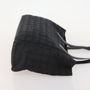 CHANEL New Travel line Tote Bag Nylon 2 Set Black Beige CC Auth BA12666-12