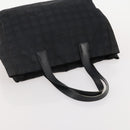 CHANEL New Travel line Tote Bag Nylon 2 Set Black Beige CC Auth BA12666-13