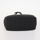 CHANEL New Travel line Tote Bag Nylon 2 Set Black Beige CC Auth BA12666-15