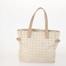 CHANEL New Travel line Tote Bag Nylon 2 Set Black Beige CC Auth BA12666-3