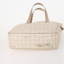 CHANEL New Travel line Tote Bag Nylon 2 Set Black Beige CC Auth BA12666-7