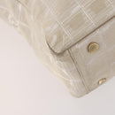 CHANEL New Travel line Tote Bag Nylon 2 Set Black Beige CC Auth BA12666-8