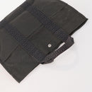 HERMES Tote Bag Canvas 3 Set Black Gray Auth BA12667-13