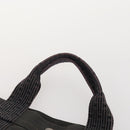 HERMES Tote Bag Canvas 3 Set Black Gray Auth BA12667-14