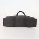 HERMES Tote Bag Canvas 3 Set Black Gray Auth BA12667-15