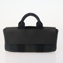 HERMES Tote Bag Canvas 3 Set Black Gray Auth BA12667-17
