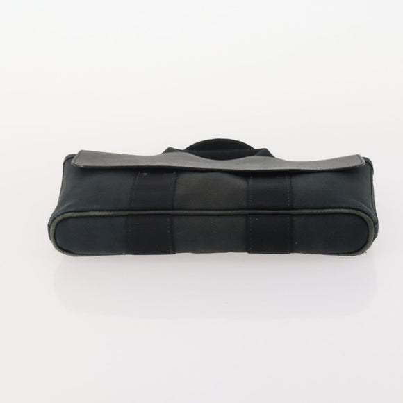 HERMES Tote Bag Canvas 3 Set Black Gray Auth BA12667