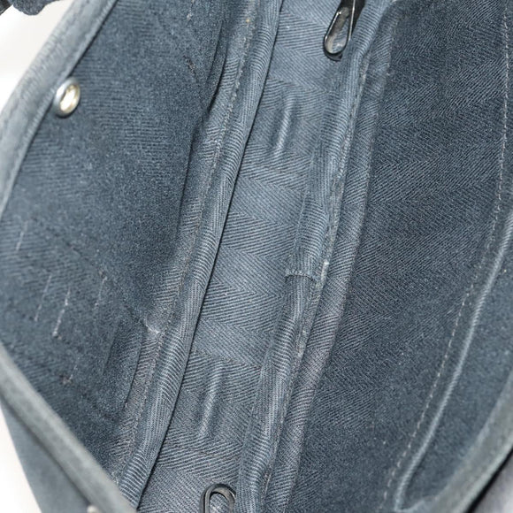 HERMES Tote Bag Canvas 3 Set Black Gray Auth BA12667
