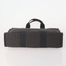 HERMES Tote Bag Canvas 3 Set Black Gray Auth BA12667-7