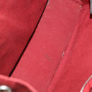 HERMES Handtasche Canvas 2er Set Rot Grau Auth BA12669-17