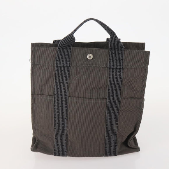 HERMES Handtasche Canvas 2er Set Rot Grau Auth BA12669