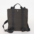 HERMES Handtasche Canvas 2er Set Rot Grau Auth BA12669-3