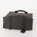 HERMES Handtasche Canvas 2er Set Rot Grau Auth BA12669-7