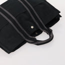 HERMES Fourre Tout Hand Bag Cotton 3 Set Black Gray Auth BA12670-12