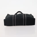 HERMES Fourre Tout Hand Bag Cotton 3 Set Black Gray Auth BA12670-14