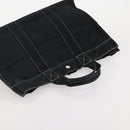HERMES Fourre Tout Hand Bag Cotton 3 Set Black Gray Auth BA12670-19