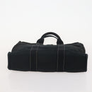 HERMES Fourre Tout Hand Bag Cotton 3 Set Black Gray Auth BA12670-21