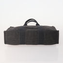 HERMES Fourre Tout Hand Bag Cotton 3 Set Black Gray Auth BA12670-7