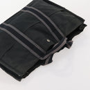 HERMES Fourre Tout Hand Bag Cotton 2 Set Black Auth BA12671-13