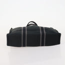 HERMES Fourre Tout Hand Bag Cotton 2 Set Black Auth BA12671-15