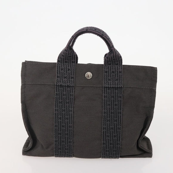 HERMES Umhängetasche Canvas 3er Set Grau Braun Auth BA12673