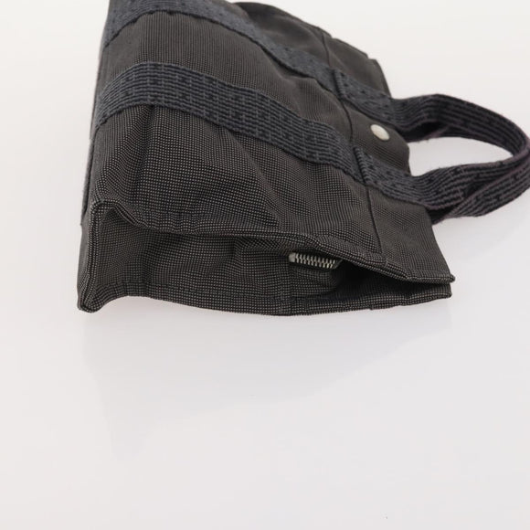 HERMES Umhängetasche Canvas 3er Set Grau Braun Auth BA12673